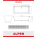 Ванна из искусственного камня Alpen Novara 169х80