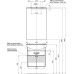 Комплект мебели Aquanet Грейс 60 1 ящик, 2 фасада, дуб кантенбери 00198801