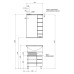 Тумба с раковиной Aquanet Доминика 60 белая 00170121+00171684