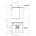 Тумба с раковиной Aquanet Донна 90 венге WH110790+00169180