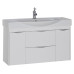 Тумба с раковиной Aquanet Франка 105 белая 00182330+00183055