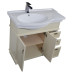 Тумба с раковиной Aquanet Луис 90 бежевая, лев. 00176323+00176986