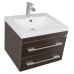 Тумба с раковиной Aquanet Нота 58 венге 00158754+00171484