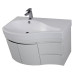 Тумба с раковиной Aquanet Сопрано 2-95 белая, лев. 00169395+00169631