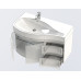 Тумба с раковиной Aquanet Сопрано 2-95 белая, лев. 00169395+00169631