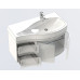 Тумба с раковиной Aquanet Сопрано 2-95 белая, прав. 00169396+00169633