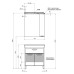Зеркало-шкаф Aquanet Гретта 75 белый 00176899