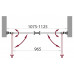 Душевая дверь в нишу BelBagno SELA-B-2-110-C-Cr