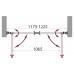 Душевая дверь в нишу BelBagno SELA-B-2-120-Ch-Cr
