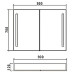 Зеркало-шкаф BelBagno SPC-2A-DL-BL-800