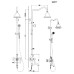 Душевая стойка Bennberg 16R0717 бронза