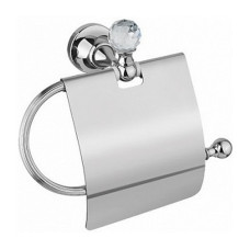 Держатель туалетной бумаги Cezares Olimp OLIMP-TRH-01-Sw с крышкой, хром/Swarovski
