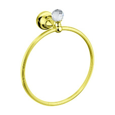 Полотенцедержатель Cezares Olimp OLIMP-RN-03/24-Sw золото/Swarovski