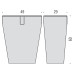 Корзина для белья Colombo Design Black&White B9201.EPB белая