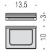 Мыльница Colombo Design Look B1601.000