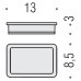 Мыльница Colombo Design Lulu B6240.gold