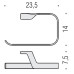 Полотенцедержатель Colombo Design Alize B2531