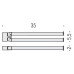 Полотенцедержатель Colombo Design Lulu B6212 хром