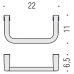 Полотенцедержатель Colombo Design Lulu B6231 хром
