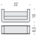 Полотенцедержатель Colombo Design Over B7031.satin