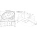 Акриловая ванна Francesca Avanti GALA 160x100 L с экраном и каркасом