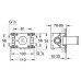Шланговое подключение Grohe Grohtherm F 35034000 скрытая часть