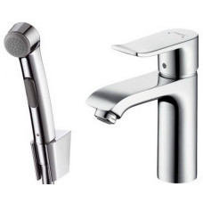 Смеситель Hansgrohe Metris 31285000 для раковины с гигиеническим душем