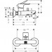 Смеситель Hansgrohe Talis E 71740000 для ванны с душем