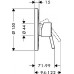 Смеситель Hansgrohe Talis S 32675000 для душа