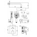 Душевая система Lemark Shift LM4322C для ванны