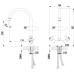 Смеситель LeMark plus HARMONY LM1405C для кухни с высоким поворотным изливом