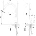 Смеситель LeMark Plus Shape LM1705C для кухни с высоким поворотным изливом