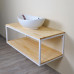 Тумба с раковиной Loft Теннеси 100 (ум. Гамма 56) белая