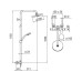 Душевая стойка Nobili Tago TG85330/33CR