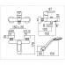 Смеситель Nobili Sand SA99110/1CR для ванны с душем