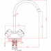 Смеситель Orange Classic, прав. M73-000cr для кухонной мойки