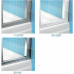 Дверь для комбинации с дверью или стенкой Ravak Chrome CRV2-90 блестящий+транспарент 1QV70C00Z1