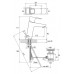 Смеситель для умывальника с донным клапаном Ravak 10° TD 013.00 X070061