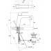 Смеситель для умывальника с донным клапаном Ravak Classic CL 011.00 X070081