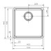 Кухонная мойка Ohio 40x40 Cuadrat LUX OKG 38305
