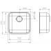 Кухонная мойка Reginox IB 40x40 L LUX 41581