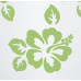 Штора для ванной комнаты Ridder Flowerpower (П) зеленый 180x200 32355