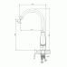 Смеситель Rossinka S35-23 для кухонной мойки