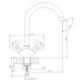 Смеситель Rossinka Z02-71 для кухонной мойки