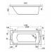 Акриловая ванна Santek Монако 160х70 Базовая плюс