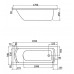 Акриловая ванна Santek Монако 170х70 Комфорт