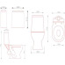 Унитаз-компакт SMARTsant Тренд VT1203W сиденье дюропласт, с микролифтом