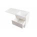 Комплект мебели Style Line Даллас 110 Люкс Plus подвесной, белая