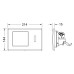 Кнопка смыва TECE Planus 6 V-Batterie 9240361 белая 9240361