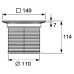 Решетка TECE TECEdrainpoint S 366 00 04 с монтажным элементом 366 00 04